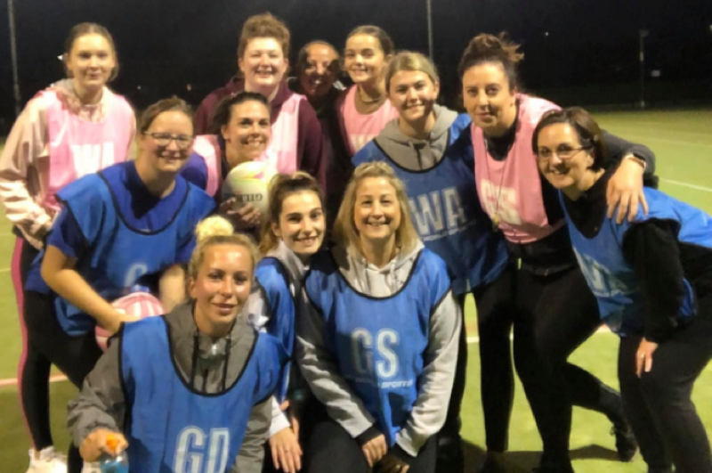 Netball team group photo